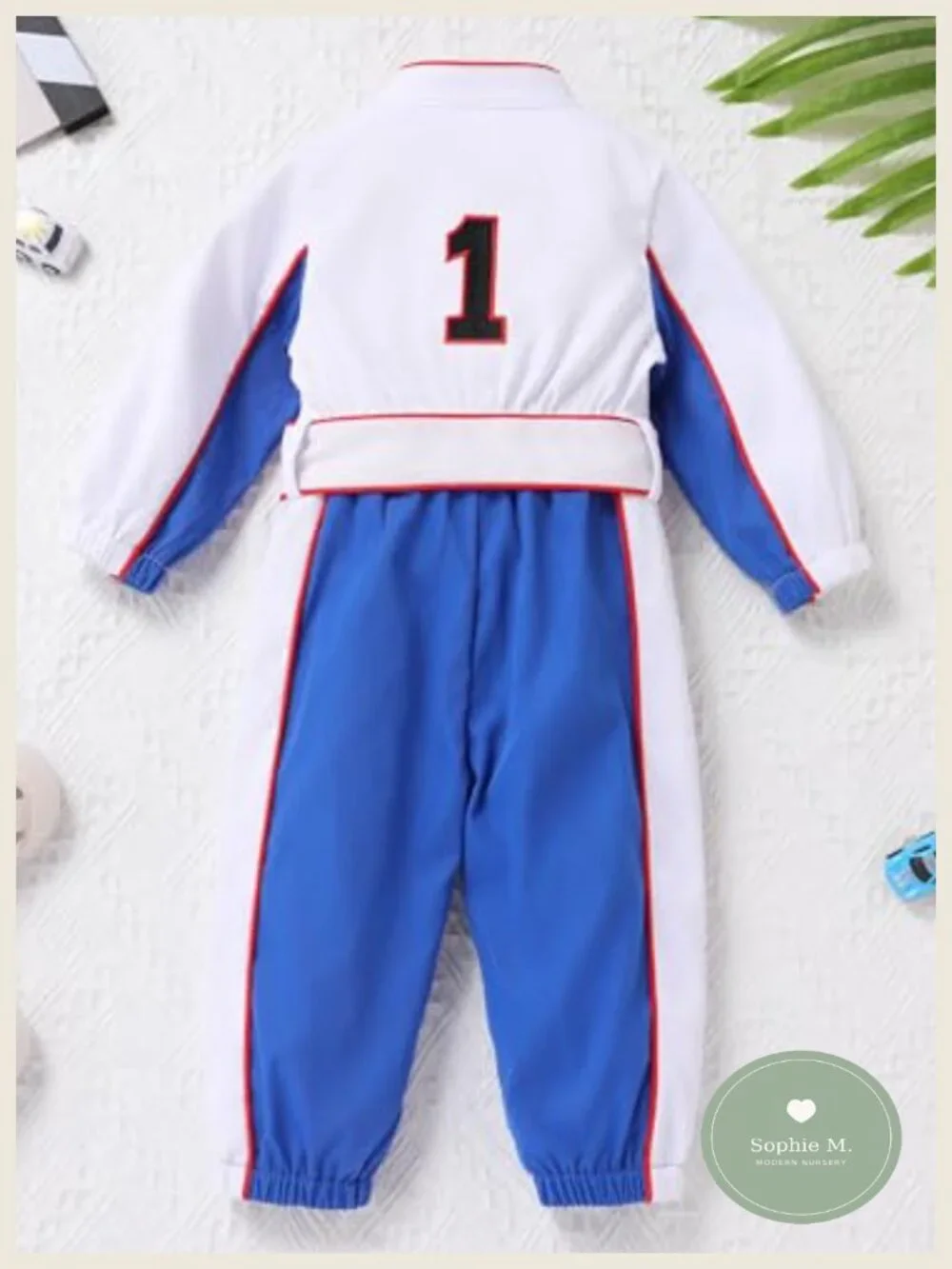Baby 1st 2nd Birthday Outfit Race Car Jumpsuit Smash Cake Photo Shoot